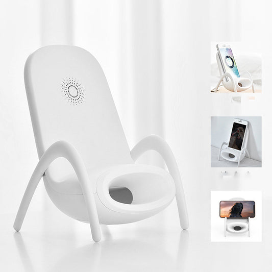 Cartaim™| Wireless Charger & Speaker Chair Stand