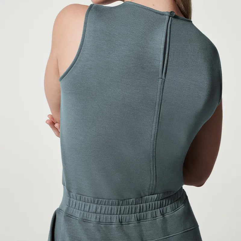 Cartaim™| Sleeveless plain jumpsuit