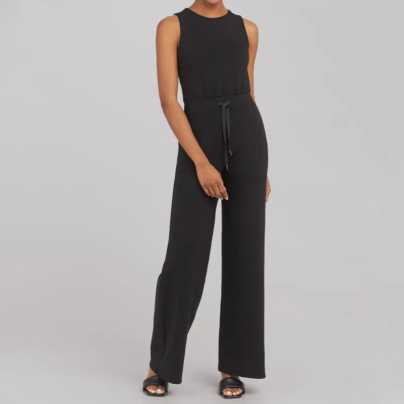 Cartaim™| Sleeveless plain jumpsuit