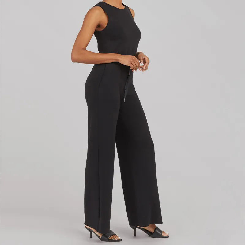 Cartaim™| Sleeveless plain jumpsuit