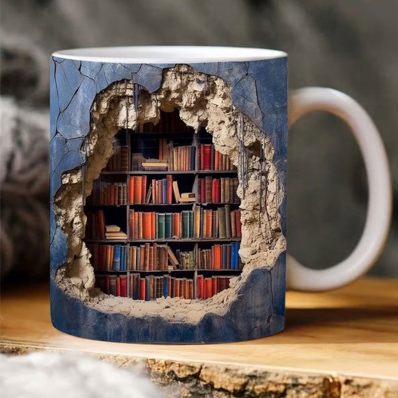 Cartaim™ - 3D Bookshelf Mug