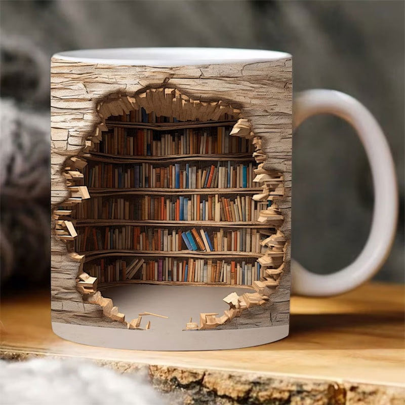 Cartaim™ - 3D Bookshelf Mug