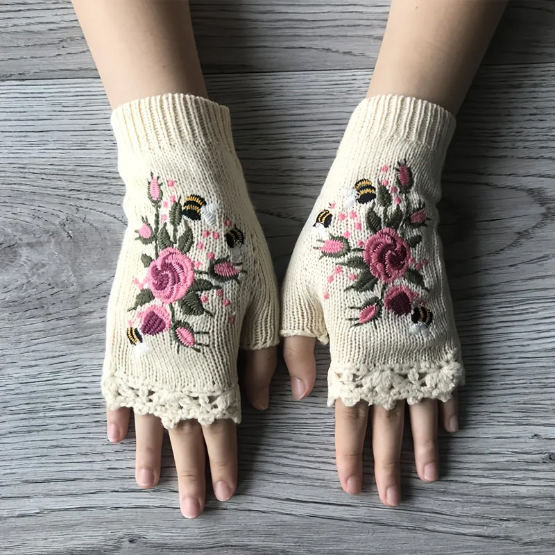 Cartaim™| Embroidered warm gloves