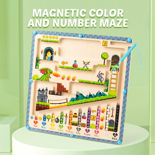 Cartaim™- Magnetic Color and Number Maze