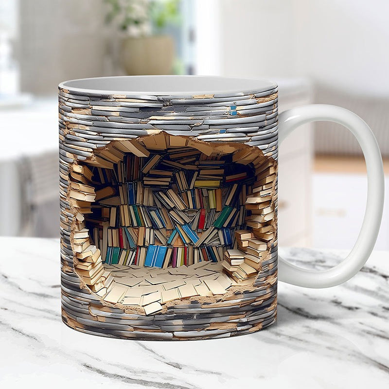 Cartaim™ - 3D Bookshelf Mug