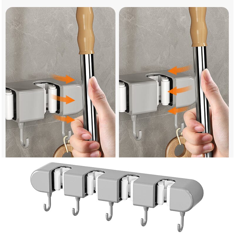 Cartaim™| Multifunctional Mop Holder with Hook