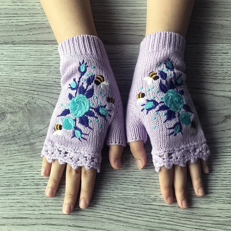 Cartaim™| Embroidered warm gloves