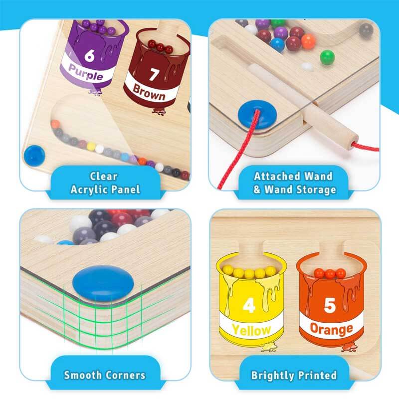 Cartaim™| Magnetic Color and Number Classification Counting Board