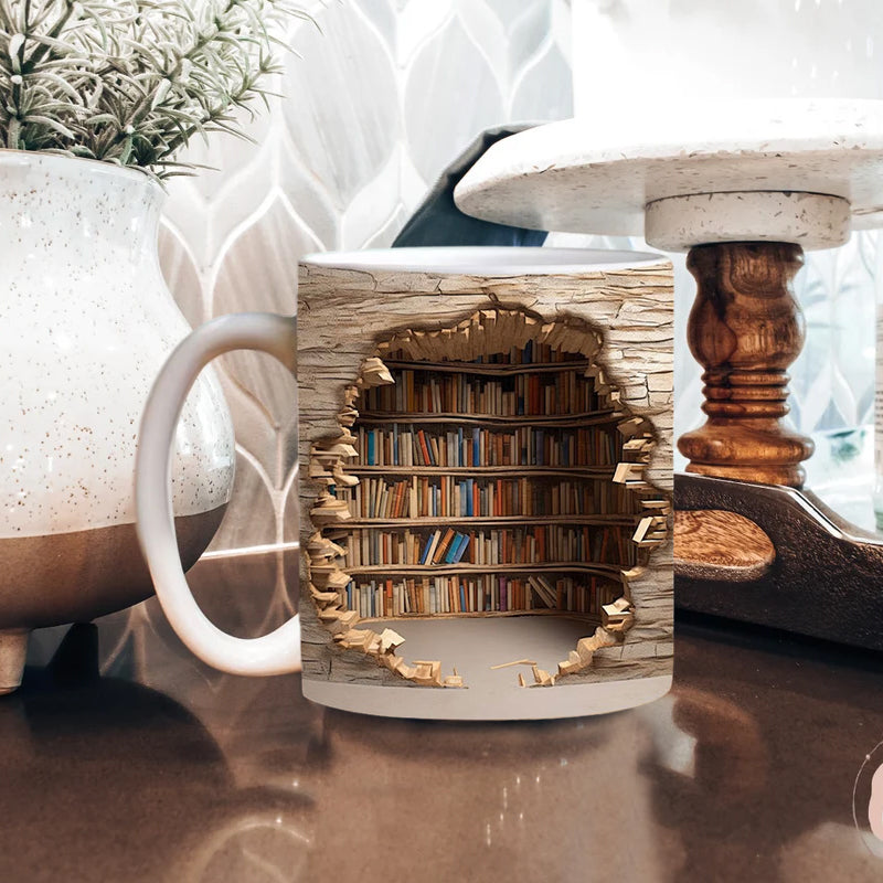 Cartaim™ - 3D Bookshelf Mug