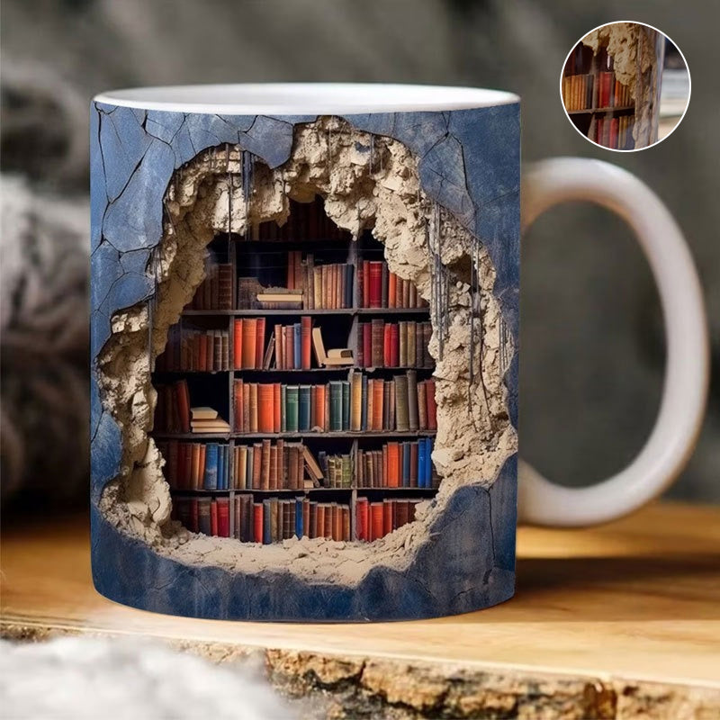 Cartaim™ - 3D Bookshelf Mug